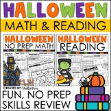 Halloween Reading and Math Bundle - Halloween Activities and Worksheets