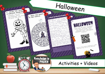 Preview of Halloween | Readings + Activities + Videos | English + Spanish