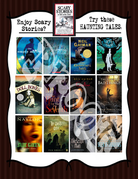 Preview of Halloween Reads!!  Book Recommendations Poster