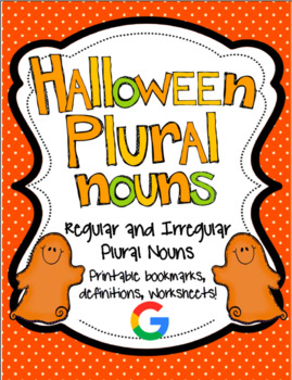 Preview of Halloween - Regular and Irregular Plural Nouns
