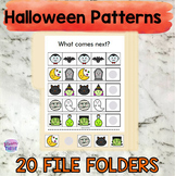 Halloween Repeating Patterns File Folders