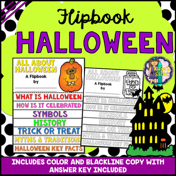 Preview of Halloween Research Flipbook (All About Halloween Facts & Activities)