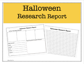 Preview of Halloween Research Report
