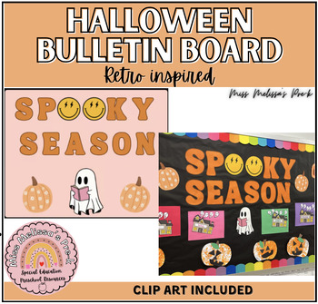 Preview of Halloween Retro Bulletin Board