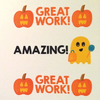 Halloween Stickers Great Work Well Done By Littlehikerbird Tpt