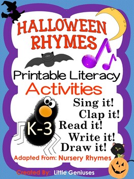 Preview of Halloween Rhymes, Poems and Activities For Primary