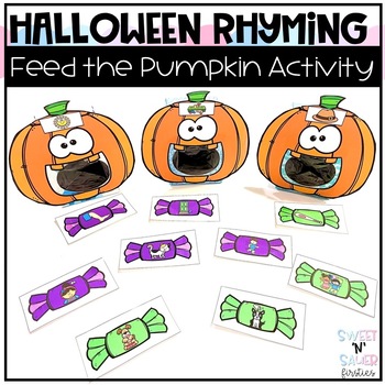 Preview of Halloween Rhyming Activity