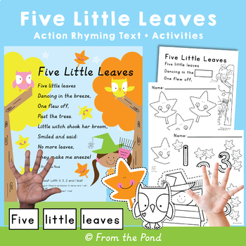 Preview of Halloween Rhyming Text and Activities | Five Little Leaves