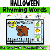 Halloween Rhyming Words Game Google Classroom | Kindergart