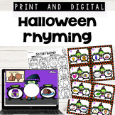 Halloween Rhyming Print and Digital Google Slides™