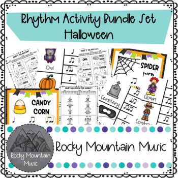 Preview of Halloween Rhythm Activity Bundle Set