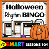 Halloween Rhythm Flashcard Bingo: Halloween Music Game: Fa