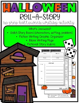 Preview of Halloween Roll-A-Story Creative Writing Activity