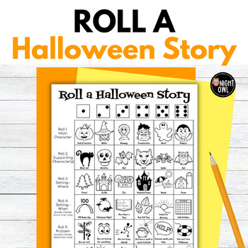 Preview of Roll a Halloween Story