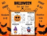 Halloween Roll and Cover Bundle Math Centers Kindergarten 