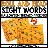 Halloween Roll and Read Sight Words Dice Games