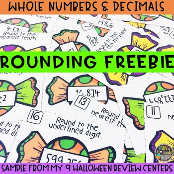 Preview of Halloween Math | Rounding FREEBIE