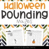 Halloween Rounding Maze Worksheets
