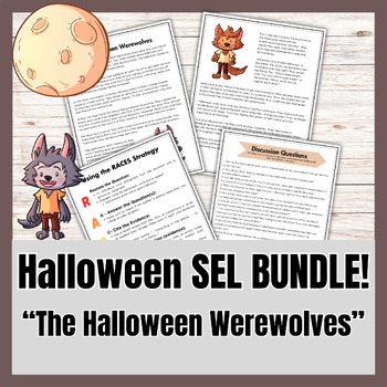Preview of Halloween SEL Bundle: Reading Comprehension - Strategies to Manage Anger