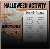 Halloween SEL Pumpkin Coloring Activity - Jack-O-Feelings