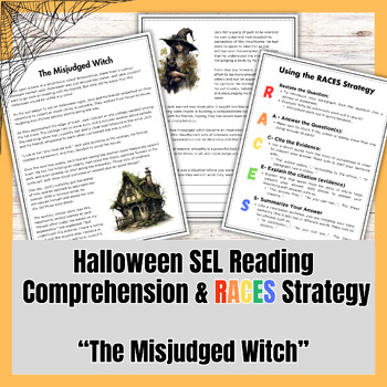 Preview of Halloween SEL - Reading Comprehension & RACES Strategy - Empathy