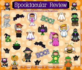 Preview of Halloween SMARTBoard Template Game