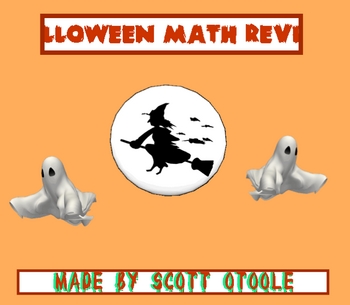 Preview of Halloween SMARTboard Math Review