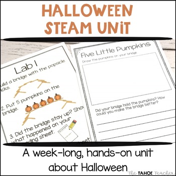 Preview of Halloween STEAM Unit | Science Centers for Primary Grades
