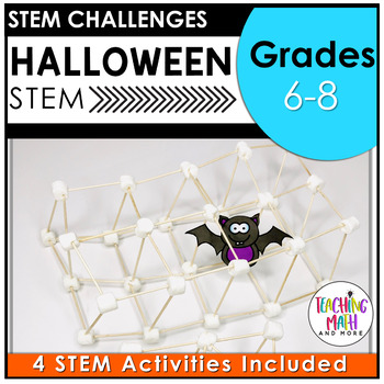 Preview of Halloween STEM Activities | Halloween STEM Challenges Middle School