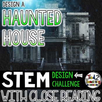 Preview of Halloween STEM Activities Haunted House STEM Challenge with Close Reading
