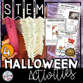Preview of Halloween STEM Activities | October STEM Google Classroom  
