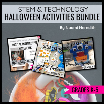 Preview of Halloween STEM Activities & Technology Lessons Bundle