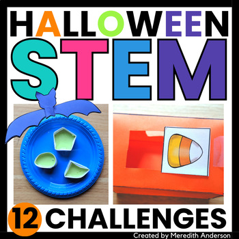 Preview of Halloween STEM Activities and Challenges Easy Low Prep and Fun
