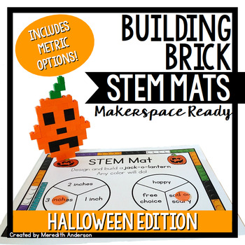 Preview of Halloween STEM Activities for October with Building Bricks like LEGO®
