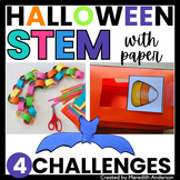 Halloween STEM Activities with PAPER! Easy Low Prep STEM C
