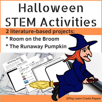 Preview of Halloween STEM Activities with Student Booklet: Room on the Broom, Pumpkin