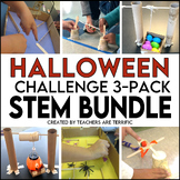 Halloween STEM Activity Challenges Bundle- Elevators, Maze