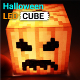 Halloween STEM Activity: Minecraft-Inspired Paper Pumpkin 