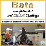 Halloween STEM Bats Nonfiction Text and Make a Bat Challenge