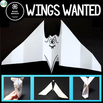 Preview of Halloween STEM Activity - Bat Wings Wanted Halloween STEM Challenge