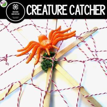 Preview of Halloween STEM Activity - Creature Catcher Spider Web Halloween STEM Challenge