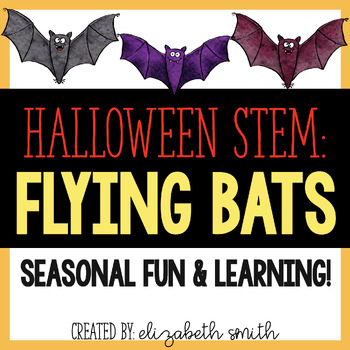 Preview of Halloween STEM Challenge Activity Flying Bats (paper airplanes)