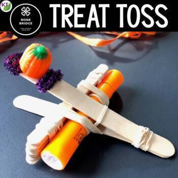Preview of Halloween STEM Activity - Treat Toss Catapult - Halloween STEM Challenge