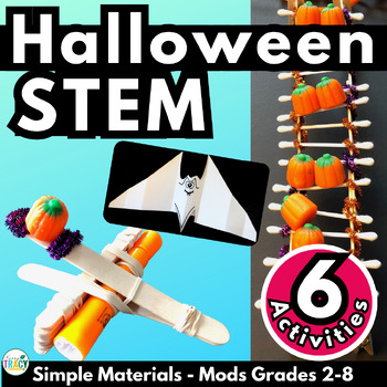 Halloween STEM Challenge Activities Bundle, Top Halloween Lessons for Middle or High School Students