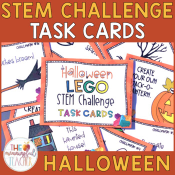 Preview of STEM Challenge Task Cards - Halloween