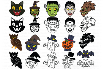 Download Halloween Svg Halloween Monster Face Svg Cut Files Frankenstein Vampire