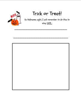 Halloween Safety Worksheet by HealthyLifeLessons | TPT