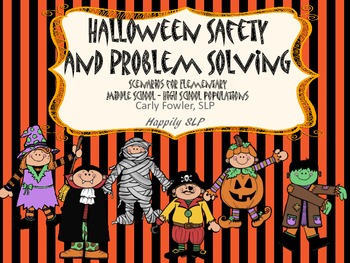 Preview of Halloween Safety & Problem Solving Bundle: All Grades