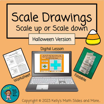 Preview of Halloween Scale Drawing Activity - Digital and Printable