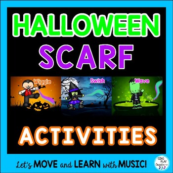 Preview of Halloween Scarf Activity, Brain Break, Creative Movement Activity